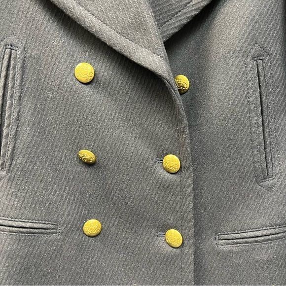 Banana Republic wool Navy Peacoat with Gold Buttons