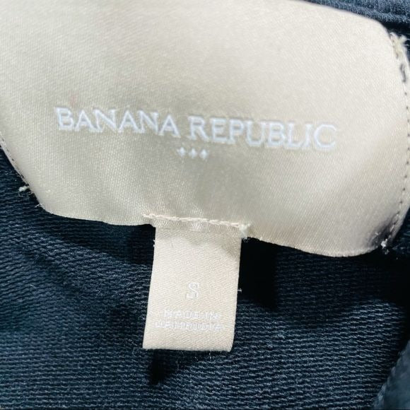 Banana Republic Full Zip Black Sweatshirt Jacket