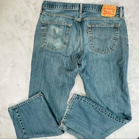 Levi’s Relaxed Fit Distressed 550 Red Tab Jeans 36X32