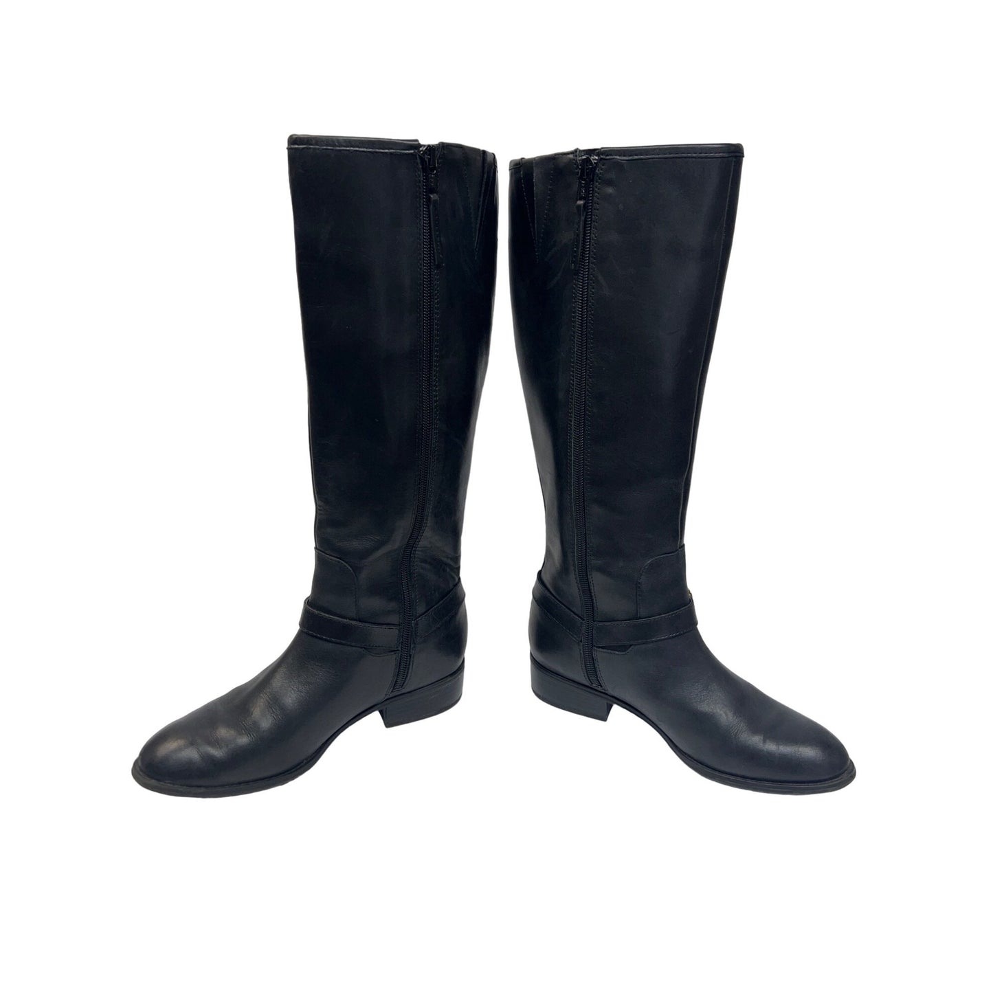 Lauren Ralph Lauren Marion Tall Black Leather Riding Boots