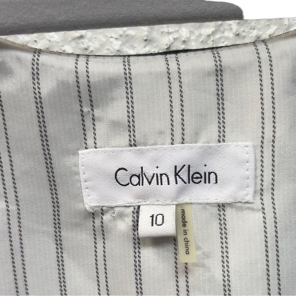 Calvin Klein Navy Sleeveless Career Top